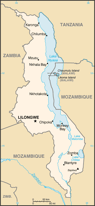Malawian Map
