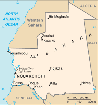 Mauritanian Map